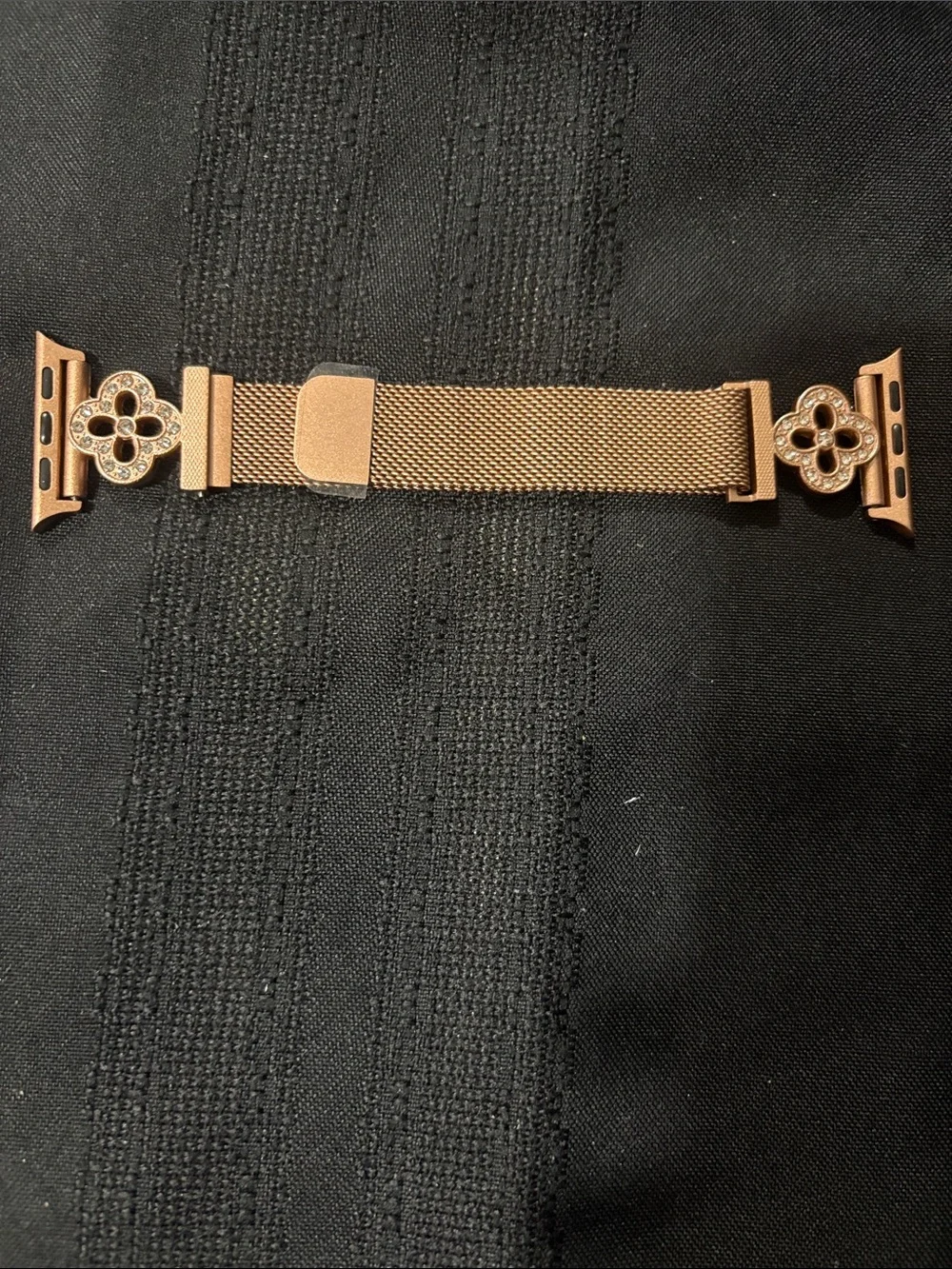 Rose Gold Mesh Watch Band Adapter for Apple Watch